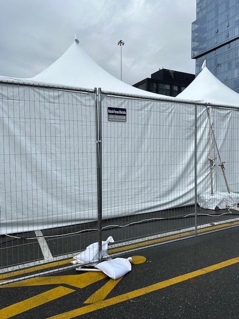 NHL Winter Classic Temporary Fence